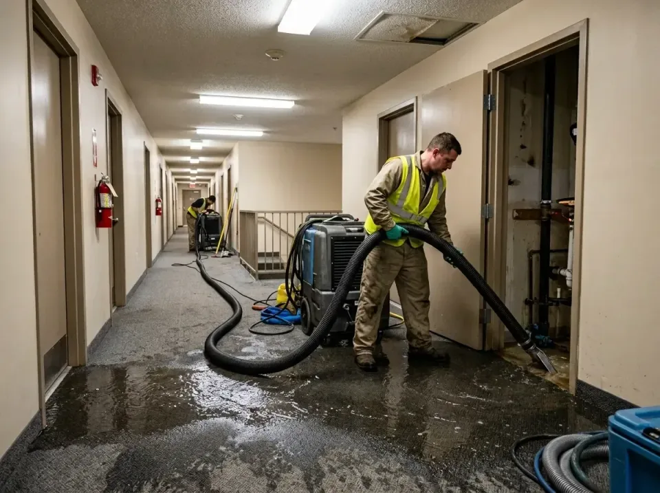multi-unit-apartment-hallway-f-005 — frequently asked questions, Emergency Burst Pipe Water Extraction & Removal in Sisco He…